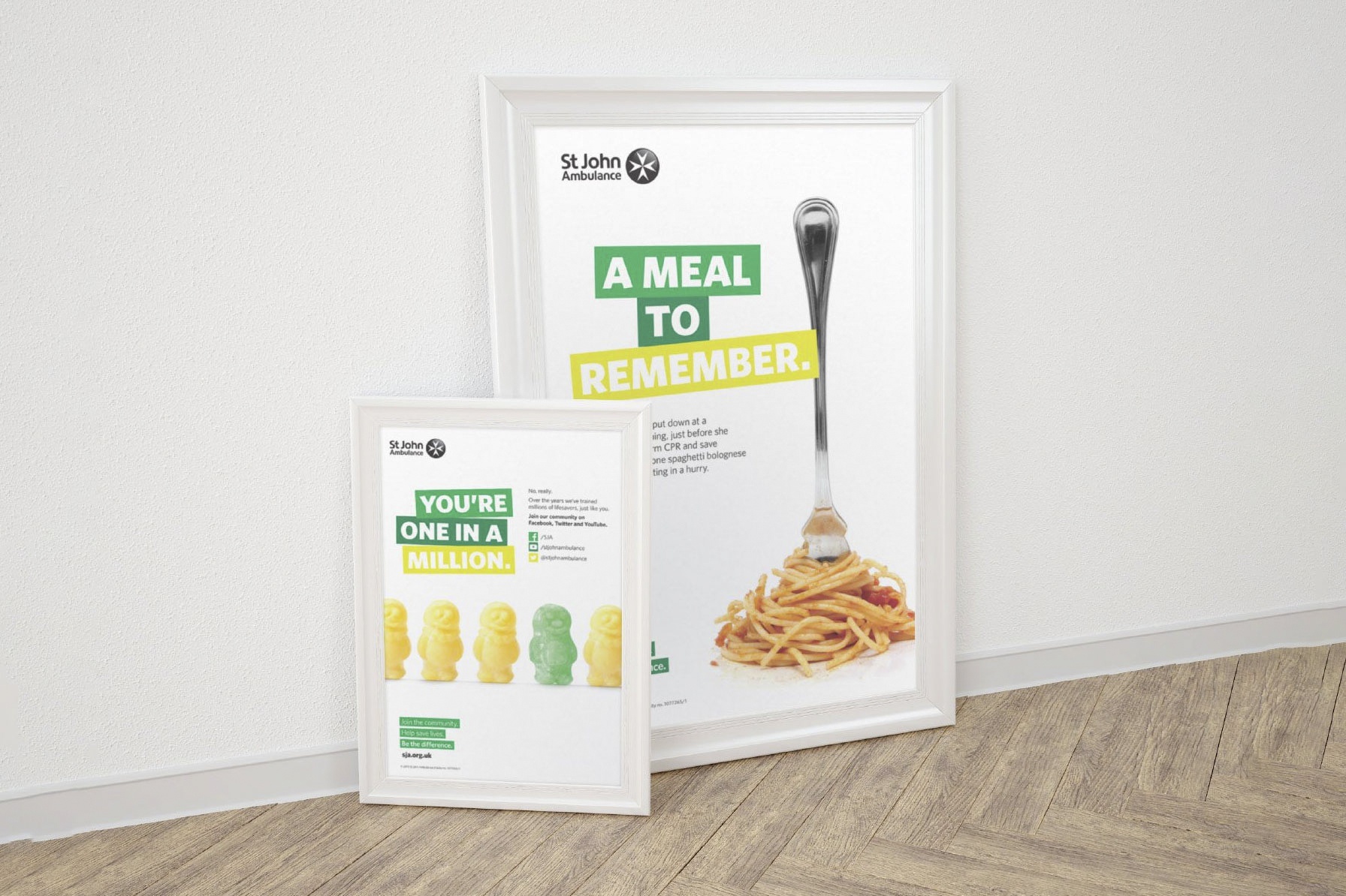 Image showing two posters using the new brand identity